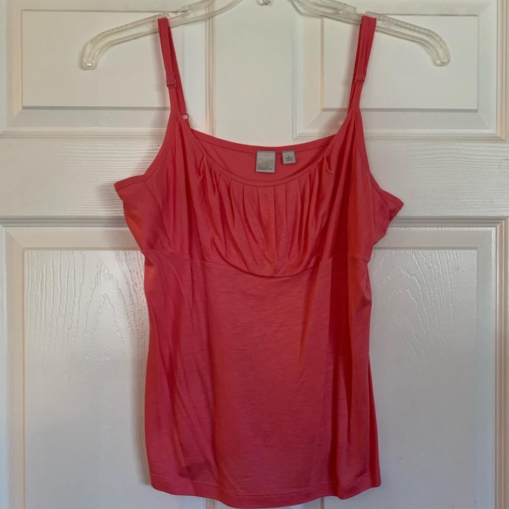 Coral Caslon Tank Size L